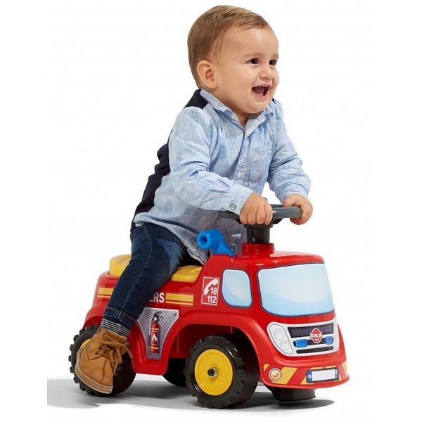 Продукт Falk Пожарна кола - Детски камион без педали, отваряща се седалка и волан с клаксон - 0 - BG Hlapeta