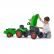 Falk - Детски трактор с ремарке, отварящ се капак и педали - зелен 4