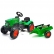 Falk - Детски трактор с ремарке, отварящ се капак и педали - зелен 3