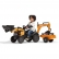 Falk - Детски трактор с две гребла, ремарке и педали - жълт 4