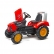 Falk Red Supercharger - Детски трастор с отварящ се капак и ремарке - червен 2
