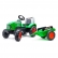 Falk Supercharger - Детски трактор с отварящ се капак и ремарке - зелен