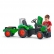 Falk Supercharger - Детски трактор с отварящ се капак и ремарке - зелен