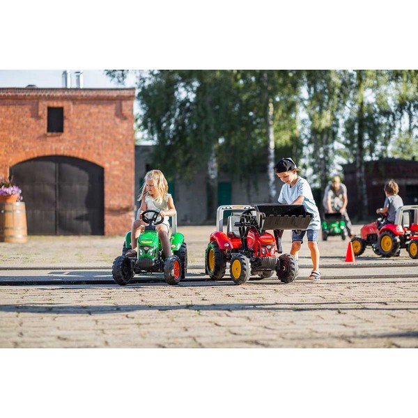 Продукт Falk Supercharger - Детски трактор с отварящ се капак и ремарке - зелен - 0 - BG Hlapeta