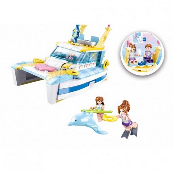 Продукт Sluban GIRLS DREAM Яхта - Конструктор, 301 ч. - 0 - BG Hlapeta