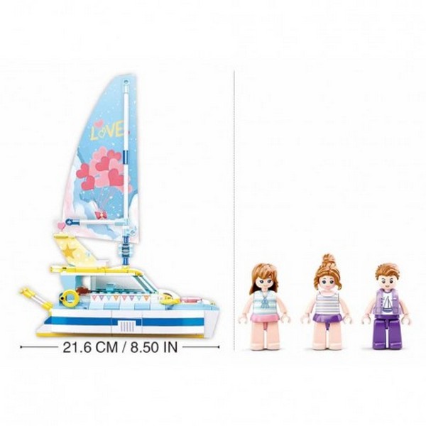 Продукт Sluban GIRLS DREAM Яхта - Конструктор, 301 ч. - 0 - BG Hlapeta