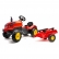 Falk - Детски трактор с ремарке, отварящ се капак и педали - червен 4