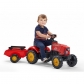 Продукт Falk - Детски трактор с ремарке, отварящ се капак и педали - червен - 5 - BG Hlapeta