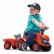 Falk - Бебешки трактор с ремарке, гребло и лопатка – оранжев 2