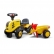 Falk Komatsu - Бебешки трактор с ремарке , гребло и лопатка – жълт