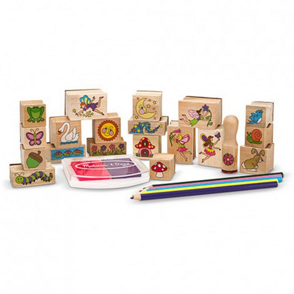 Продукт Melissa and Doug - Дървени печати Градината на феите - 0 - BG Hlapeta