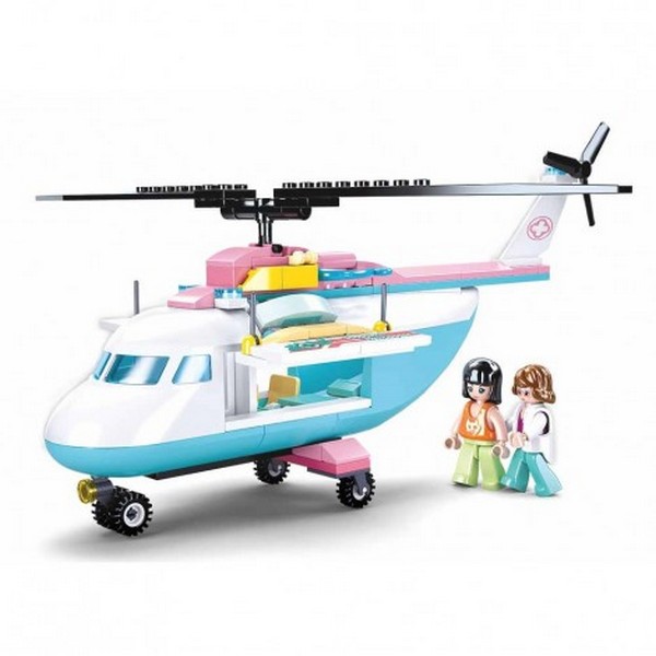 Продукт Sluban GIRLS DREAM Медицински вертолет - Конструктор, 163 ч. - 0 - BG Hlapeta