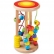 Jouéco Цилиндър с лабиринт с мъниста - Дървена дидактическа играчка, 3 игри в едно 3