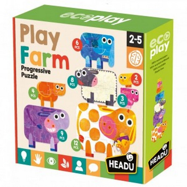 Продукт Headu Прогресивен пъзел – Ферма - 0 - BG Hlapeta