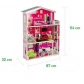 Продукт Moni Toys Isabella - Дървена къща за кукли с обзавеждане и асансьор - 3 - BG Hlapeta