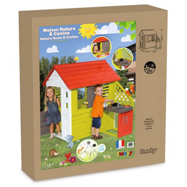 Продукт Smoby - Детска пластмасова къща за игра с кът за готвене - 0 - BG Hlapeta