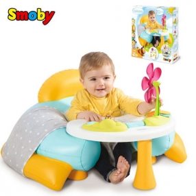 Smoby Cotoons - Детско надуваемо столче със занимателен плот 