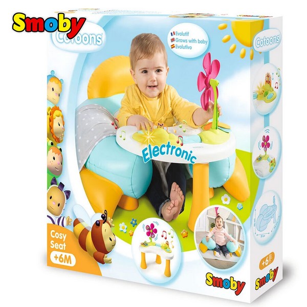 Продукт Smoby Cotoons - Детско надуваемо столче със занимателен плот  - 0 - BG Hlapeta