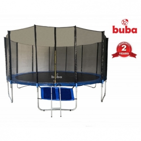 Buba - Детски батут 16FT (488 см) с мрежа и стълба