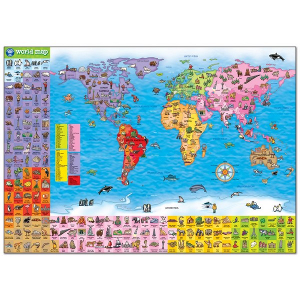 Продукт Orchard toys Световна карта – Пъзел и плакат - 0 - BG Hlapeta