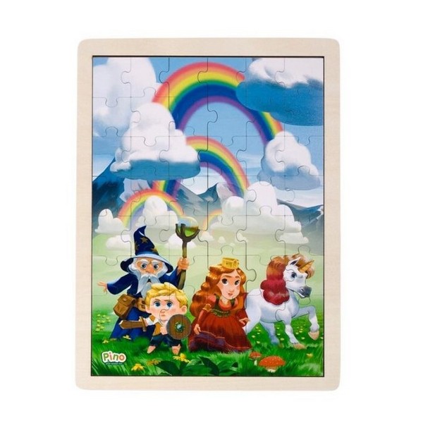 Продукт Pino Приказки - Дървен пъзел, 48 части - 0 - BG Hlapeta