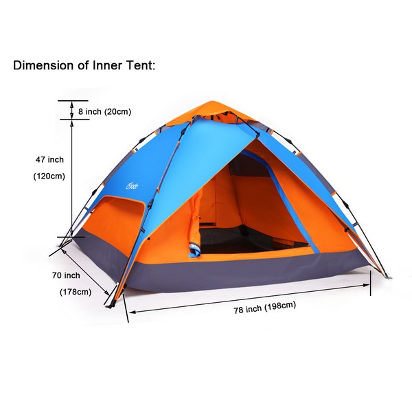Продукт Moni GO N CAMP - Триместна палатка - 0 - BG Hlapeta