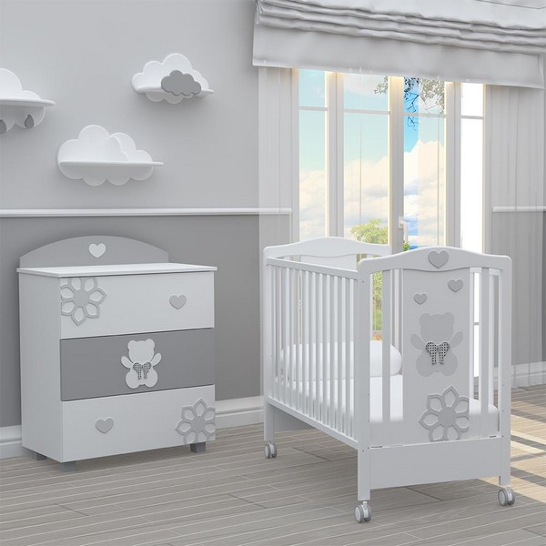 Продукт Bambino Casa Felice - Бебешко креватче, Grigio - 0 - BG Hlapeta