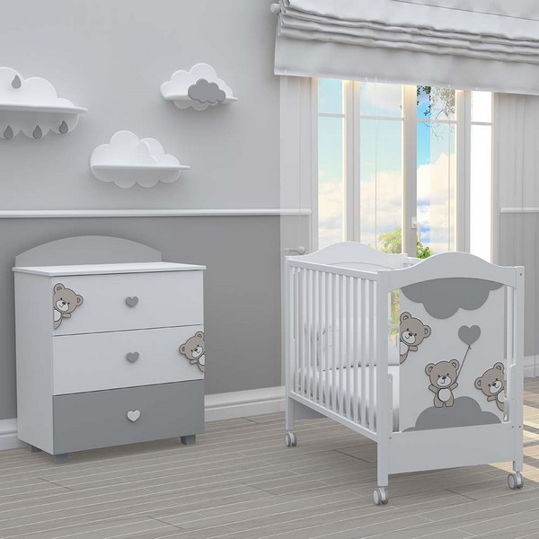 Продукт Bambino Casa Tre Orsetti - Скрин, Grigio - 0 - BG Hlapeta