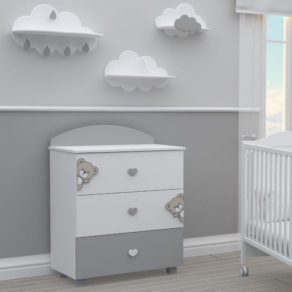 Продукт Bambino Casa Tre Orsetti - Скрин, Grigio - 0 - BG Hlapeta