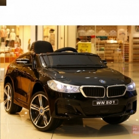 Акумулаторна кола BMW 6 GT,12V с меки гуми с кожена седалка 