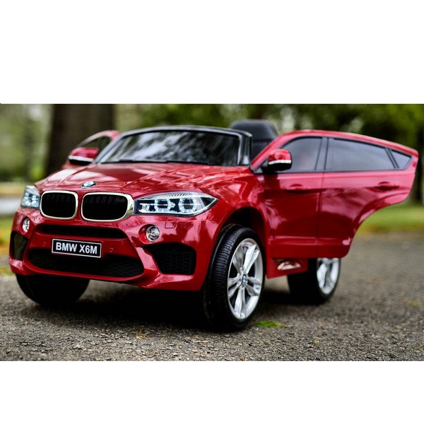 Продукт Акумулаторен джип BMW X6M, 12V с меки гуми и кожена седалка - 0 - BG Hlapeta