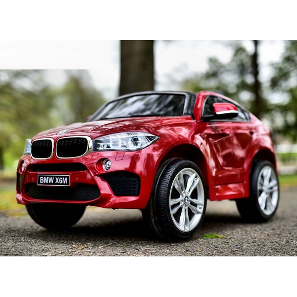 Продукт Акумулаторен джип BMW X6M, 12V с меки гуми и кожена седалка - 0 - BG Hlapeta