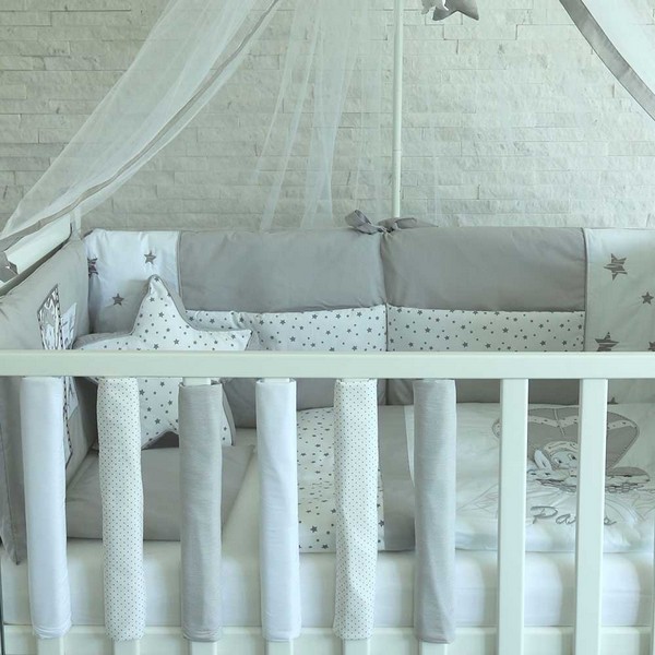 Продукт Bambino Casa - Протектори за решетка, Paris grigio dots– 6 бр. - 0 - BG Hlapeta