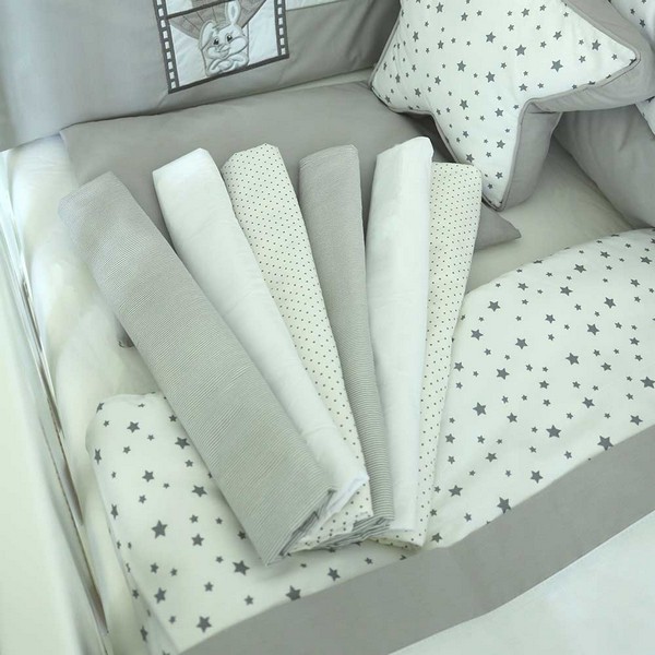 Продукт Bambino Casa - Протектори за решетка, Paris grigio dots– 6 бр. - 0 - BG Hlapeta