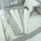 Продукт Bambino Casa - Протектори за решетка, Paris grigio dots– 6 бр. - 1 - BG Hlapeta