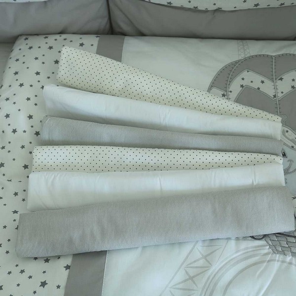 Продукт Bambino Casa - Протектори за решетка, Paris grigio dots– 6 бр. - 0 - BG Hlapeta