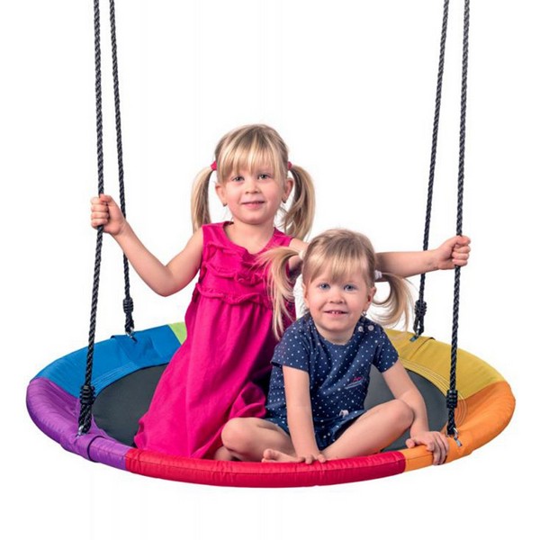 Продукт Woodyland - Кръгла люлка, Дъга, 100 см - 0 - BG Hlapeta