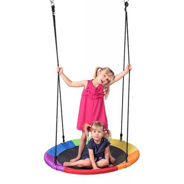 Продукт Woodyland - Кръгла люлка, Дъга, 100 см - 0 - BG Hlapeta