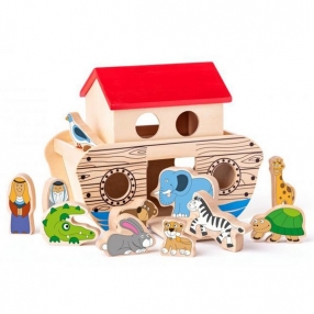 Woodyland - Ноев ковчег - дървен сортер-кораб с животни