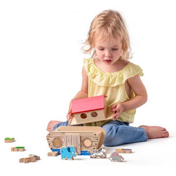 Продукт Woodyland - Ноев ковчег - дървен сортер-кораб с животни - 0 - BG Hlapeta