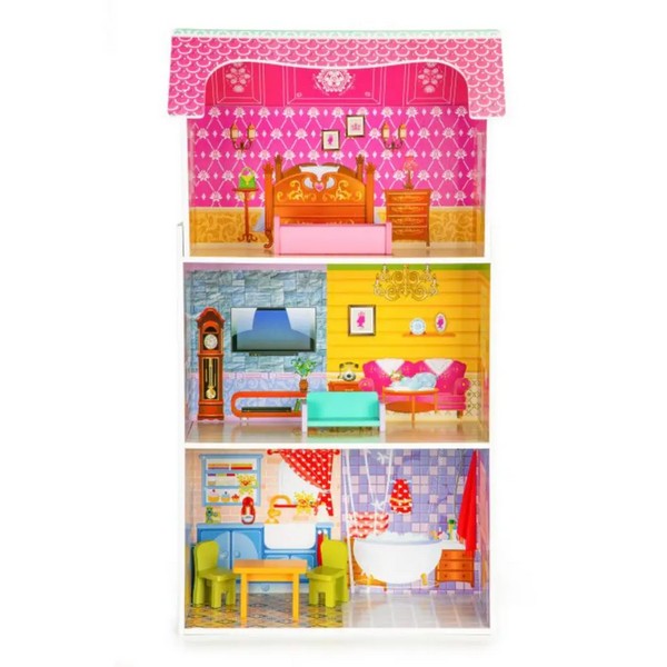 Продукт EcoToys - Къща за кукли с мебели - 0 - BG Hlapeta