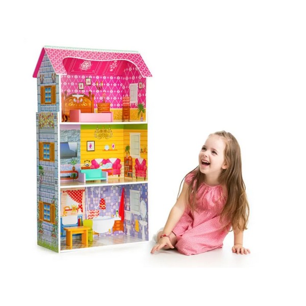 Продукт EcoToys - Къща за кукли с мебели - 0 - BG Hlapeta