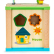 EcoToys - Дървено образователно кубче с дъска за рисуване
