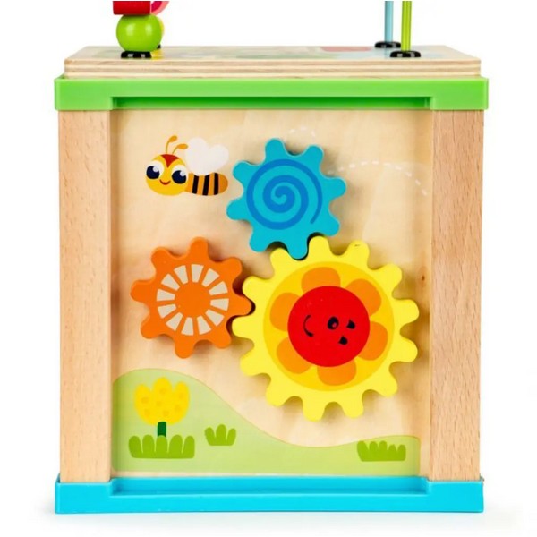 Продукт EcoToys - Дървено образователно кубче с дъска за рисуване - 0 - BG Hlapeta