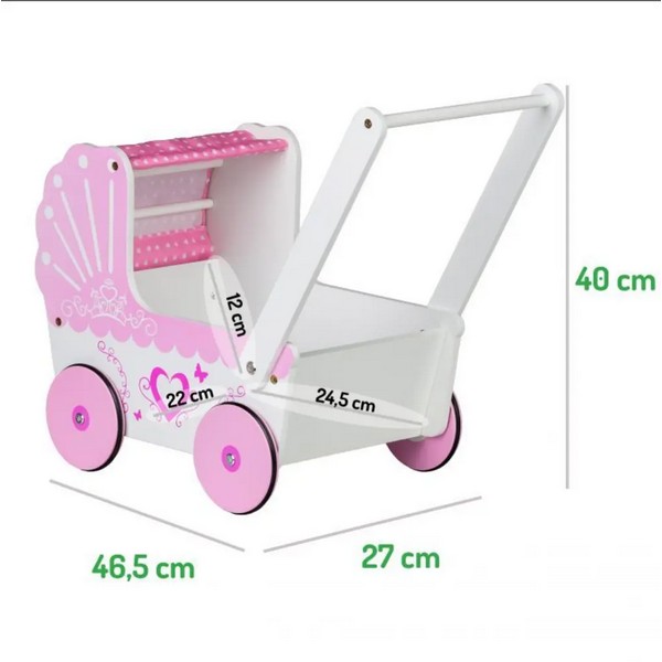 Продукт EcoToys - Бебешка количка за кукли / Уолкър  - 0 - BG Hlapeta