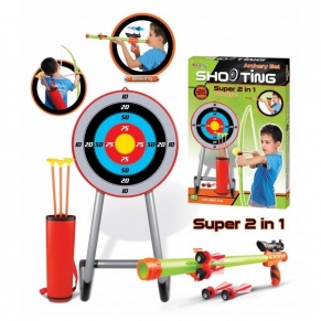 King Sport - Комплект за стрелба, лък и въздушна пушка със стрели