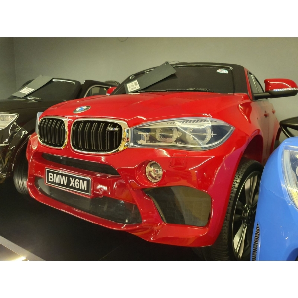 Продукт Акумулаторен джип BMW X6M, 12V с меки гуми и кожена седалка - 0 - BG Hlapeta