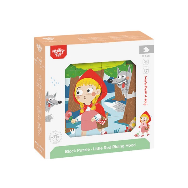 Продукт Tooky toy Red Riding Hood - Дървени Кубчета пъзел - 0 - BG Hlapeta