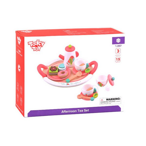 Продукт Tooky toy - Дървен чаен комплект - 0 - BG Hlapeta