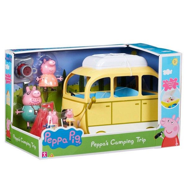 Продукт PEPPA PIG - Кемпер ван с 4 фигури Семейството на Пепа на къмпинг  - 0 - BG Hlapeta
